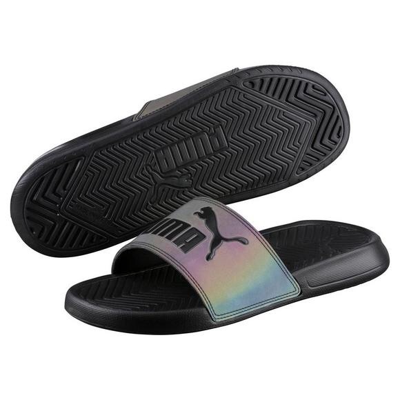 puma slides iridescent